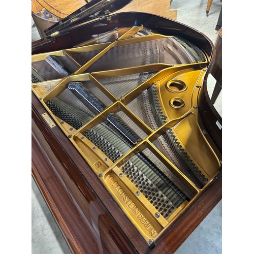 112 - Bechstein (c1936)A 4ft 7in Model S grand piano in a mahogany case on square tapered legs; together w... 