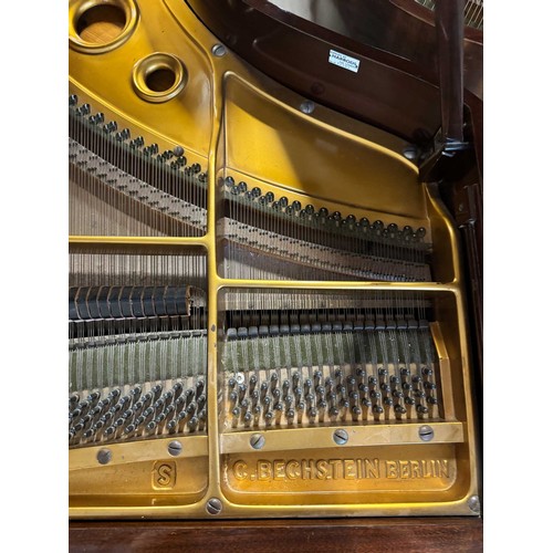 112 - Bechstein (c1936)A 4ft 7in Model S grand piano in a mahogany case on square tapered legs; together w... 