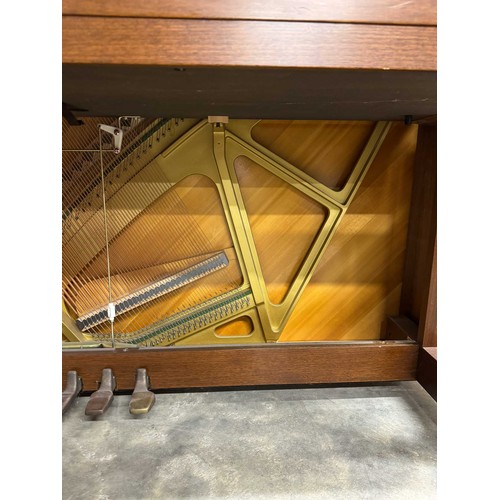 115 - Yamaha (c1989)A Model U1 upright piano in a traditional satin walnut case; together with a duet stoo... 