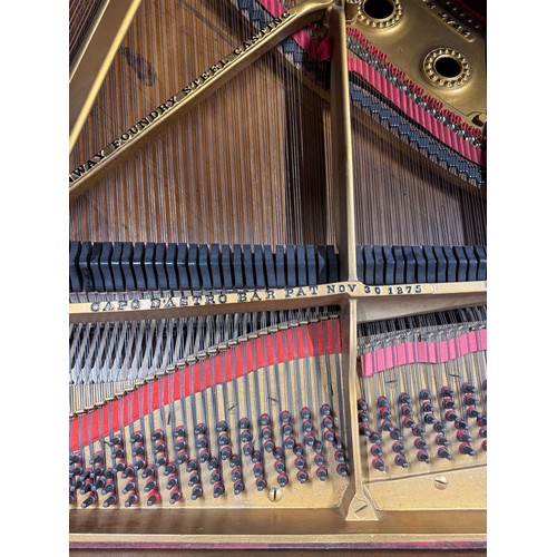 116 - Steinway (c1899)A 6ft 11in 88-note Model B grand piano in a simulated mahogany case on carved, turne... 