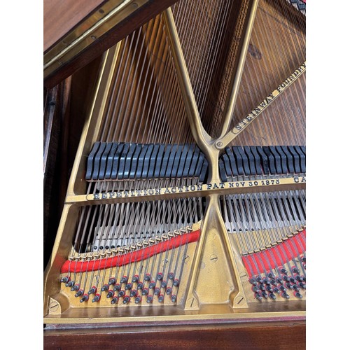 116 - Steinway (c1899)A 6ft 11in 88-note Model B grand piano in a simulated mahogany case on carved, turne... 