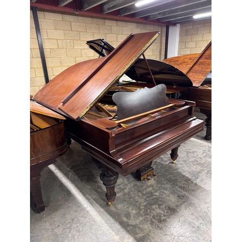 116 - Steinway (c1899)A 6ft 11in 88-note Model B grand piano in a simulated mahogany case on carved, turne... 