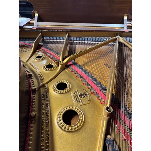 116 - Steinway (c1899)A 6ft 11in 88-note Model B grand piano in a simulated mahogany case on carved, turne... 