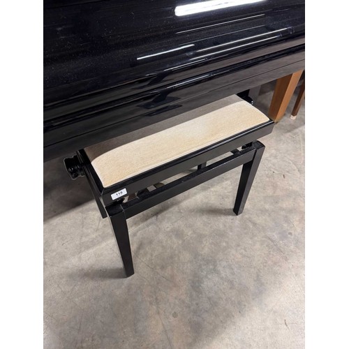 118 - Blüthner (c1986)A 5ft 1in Model 11 grand piano in a bright ebonised case on square tapered legs; tog... 