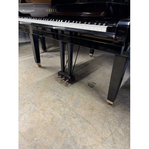 119 - Yamaha (c2002)A 4ft 11in Model GA1 grand piano in a bright ebonised case on square tapered legs; tog... 