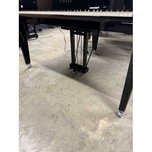 122 - Yamaha (c2016)A Model N3 digital grand piano in a bright ebonised case on square tapered legs; toget... 