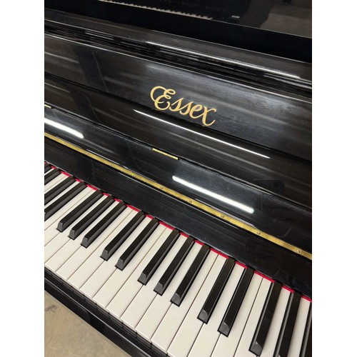 125 - *Essex (c2014)A Model EUP-123 upright piano in a bright ebonised case. There is VAT on this Lot.... 