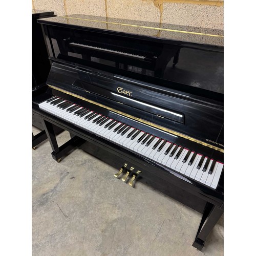 125 - *Essex (c2014)A Model EUP-123 upright piano in a bright ebonised case. There is VAT on this Lot.... 