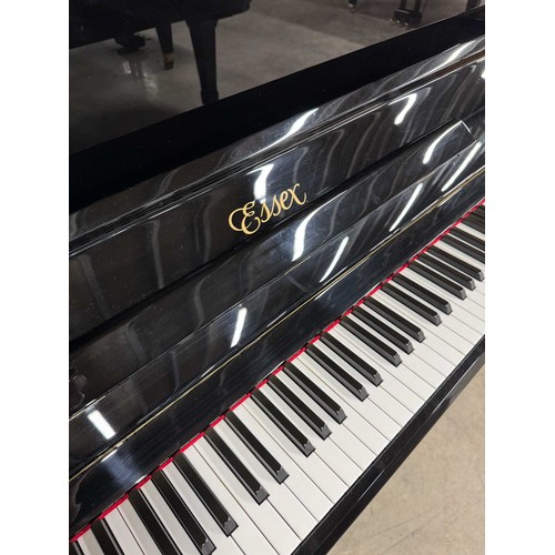 128 - *Essex (c2013)A Model EUP-123 upright piano in a bright ebonised case. There is VAT on this Lot.... 