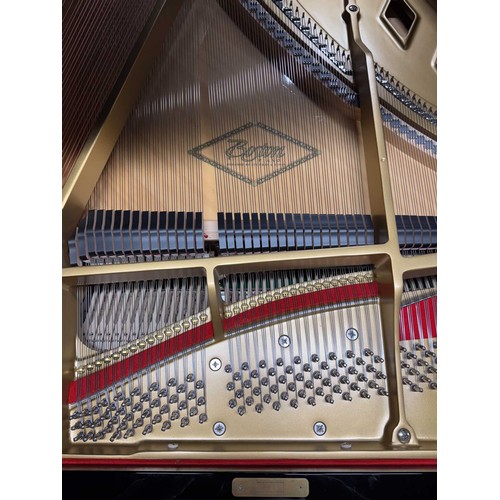 131 - Boston (c2009)A 7ft Model 215 grand piano in a bright ebonised case on square tapered legs.