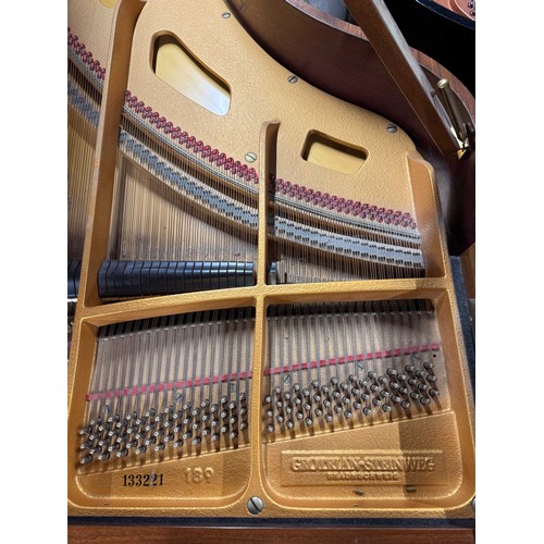 79 - Grotrian Steinweg (c1985)A 6ft 2in Model 189 grand piano in a walnut case on square tapered legs; to... 