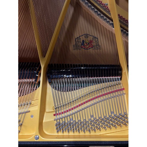 109 - Grotrian Steinweg (c1987)A 6ft 3in Model 192 grand piano in a bright ebonised case on square tapered... 