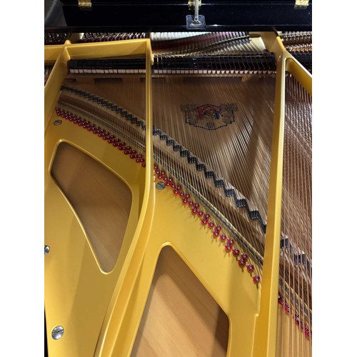 109 - Grotrian Steinweg (c1987)A 6ft 3in Model 192 grand piano in a bright ebonised case on square tapered... 