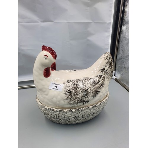 68 - Covered Hen Egg Holder.