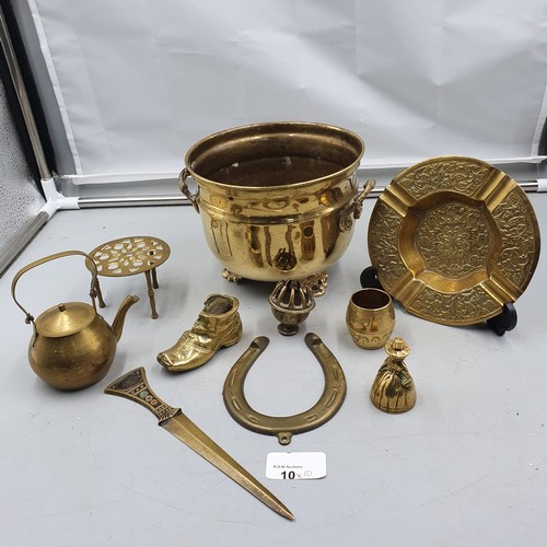 10 - Assortment of Brass Items.