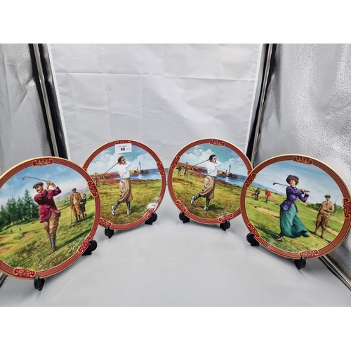 48 - Royal Worcester Vintage Golf Plates.