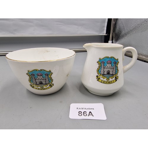 86A - Vintage Shelley China Mug and Bowl.