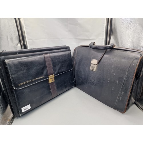 86C - Vintage Brief Case and Document Case.