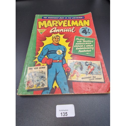 135 - L Miller and Son LTD London Marvel Man Annual 1954.