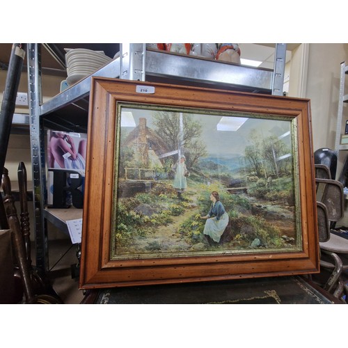 210 - Framed Picture Of A Country Scene.