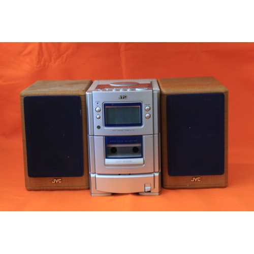 19 - JVC Compact Disc, Radio and Cassette Player & Speakers - WO