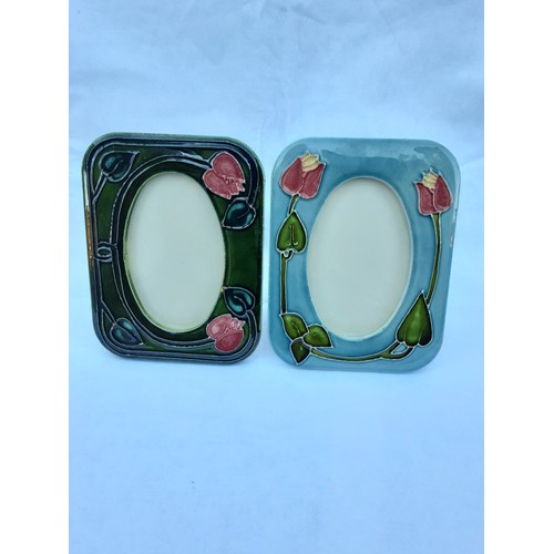 57 - 2 x Ceramic Picture Frames in Art Nouveau Style