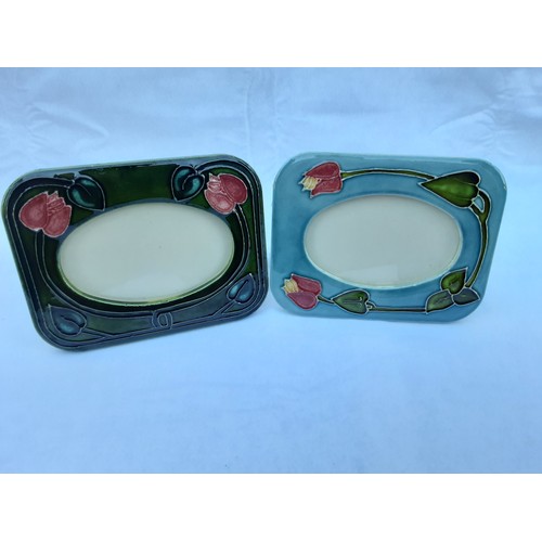 57 - 2 x Ceramic Picture Frames in Art Nouveau Style