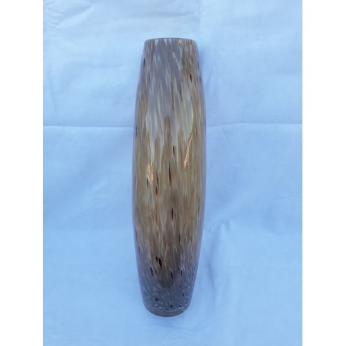 69 - Murano Vase. 42 cm in height. Brown, Beige, White.