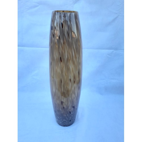 69 - Murano Vase. 42 cm in height. Brown, Beige, White.