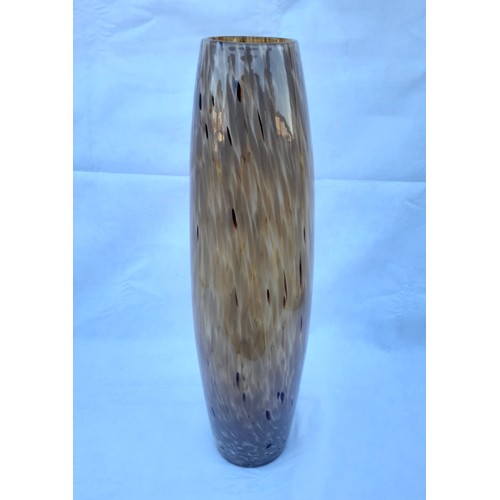 69 - Murano Vase. 42 cm in height. Brown, Beige, White.