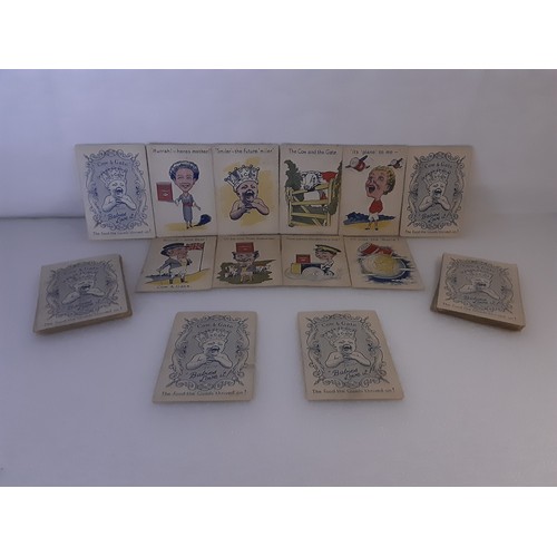 159 - Complete Set of Cow & Gate Playing Cards. 1st Edition 1935 Celebrating 1st set of British Quadruplet... 