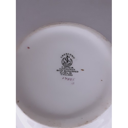 275 - Crescent China Hand Painted Antique Jug Finished in Burnished Gold