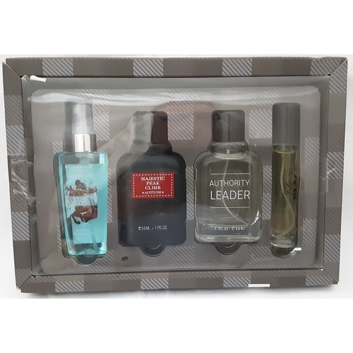 390 - Authority Leader Gift Set of 4 Mens Aftershave & Bodycare