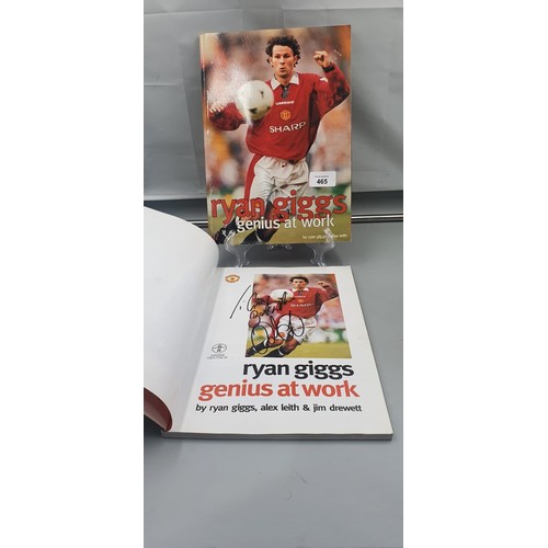 465 - Books x2 Both Hands Signed By Ryan Giggs 