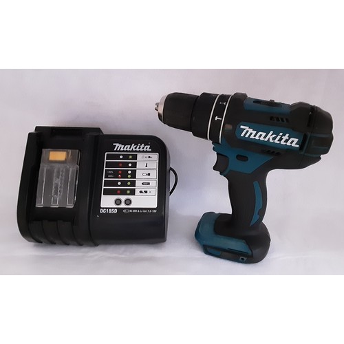 717 - Makita 18V Hammer Drill and Charger (No Battery)