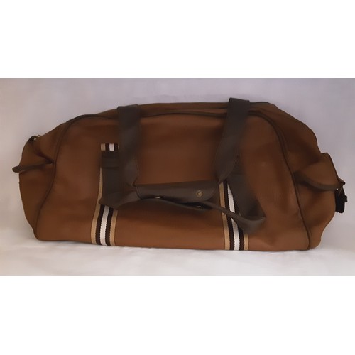 818 - Light Brown Over Night Holdall.