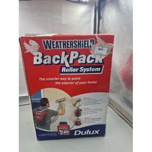 941 - Dulux Weathershield Backpack Roller System New In The Box.