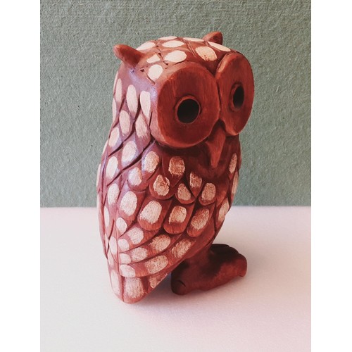 7 - Large Wooden Owl.