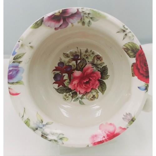 60 - Ceramic Potty in a Floral Design