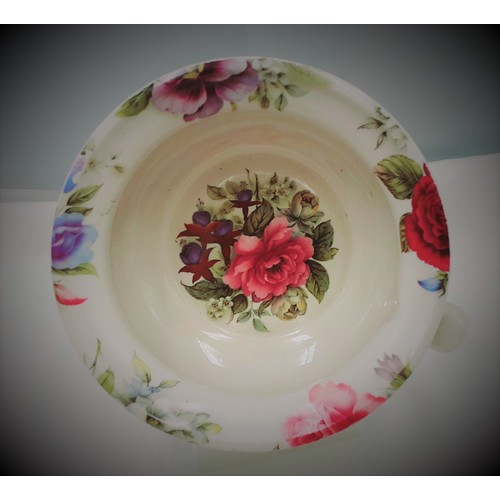 60 - Ceramic Potty in a Floral Design