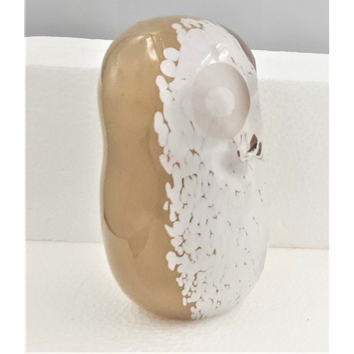 607 - Wedgwood Glass Owl Paperweight