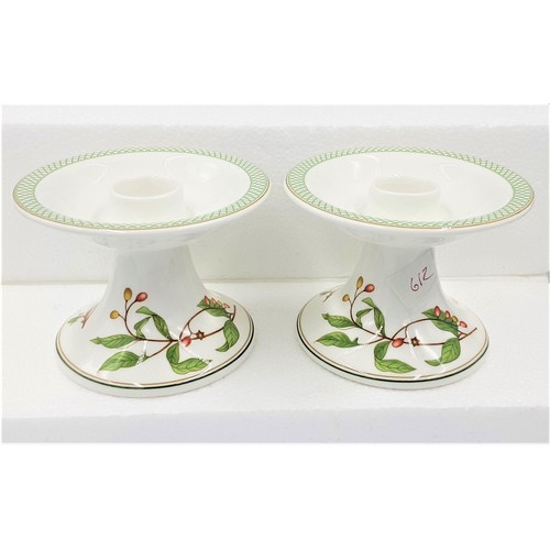 612 - Pair of Villeroy & Boch Candlesticks