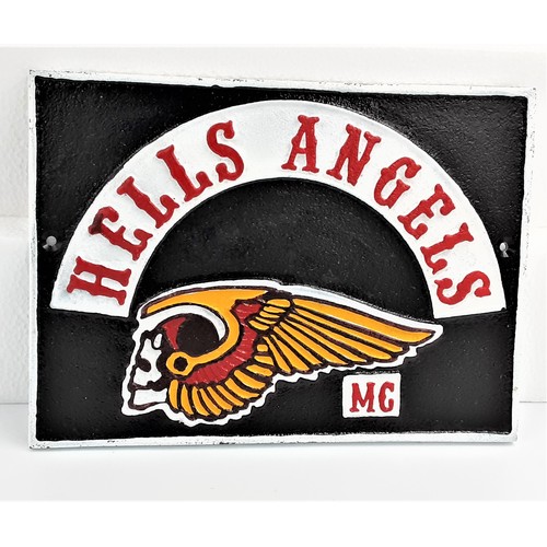 626 - Hells Angel Wall Plaque in Metal