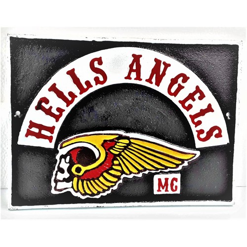 626 - Hells Angel Wall Plaque in Metal