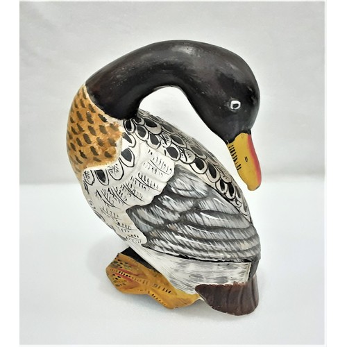 782 - Large Size Plaster Duck - Hand Painted