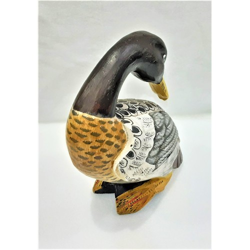 782 - Large Size Plaster Duck - Hand Painted