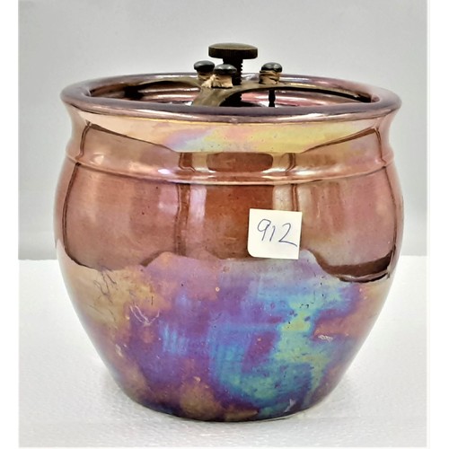 912 - Grimwades Antique Lustre Tobacco Jar with Airtight Lock