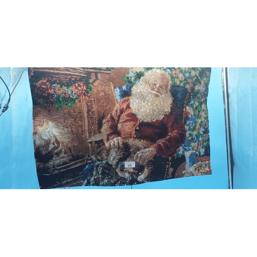 319 - 2 Light Up Wall Hanging Christmas Tapestry's