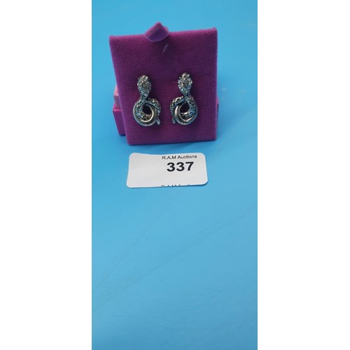 337 - Snake Stud Earrings