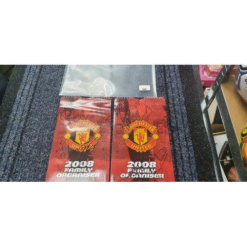 836 - MUFC Organiser x2 (1 Has 8 Signatures and 1 has 3 Signatures)